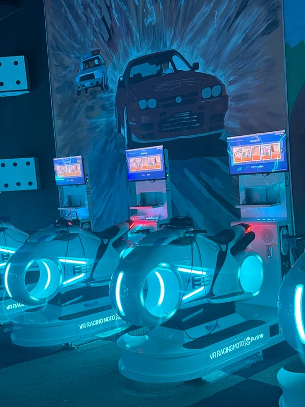 VR racing arcade documented at Abuja entertainment venue