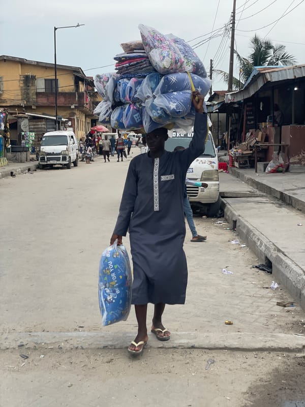 Daily market life documented in Ado, Nigeria streets