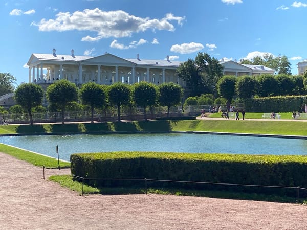 Sunny afternoon at Catherine Palace and Park, Pushkin