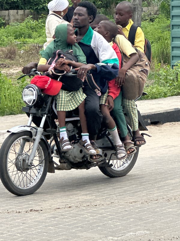 Daily life unfolds on Badagry streets during afternoon hours