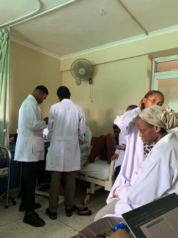 Medical students train at Dar es-Salaam healthcare facility