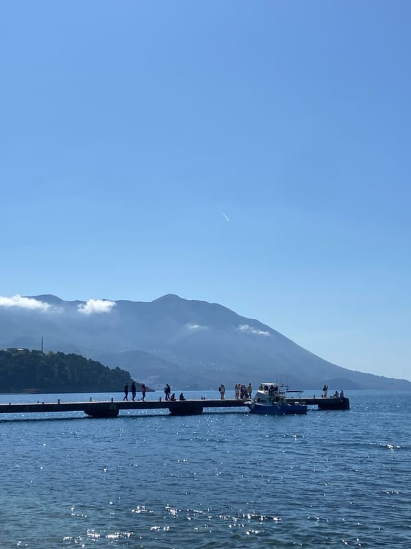 Morning waterfront activity observed in Budva, Montenegro