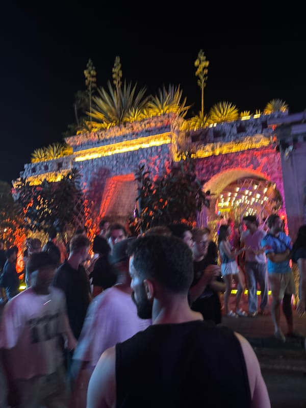 Wednesday night party scene across North Kuta's bars and streets