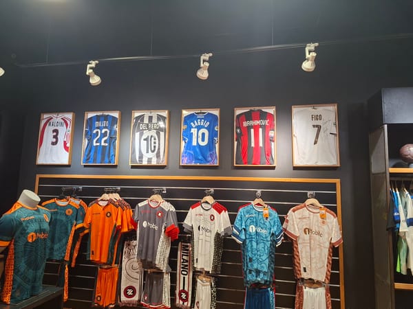 Morning scenes captured at Milan sports store and cathedral
