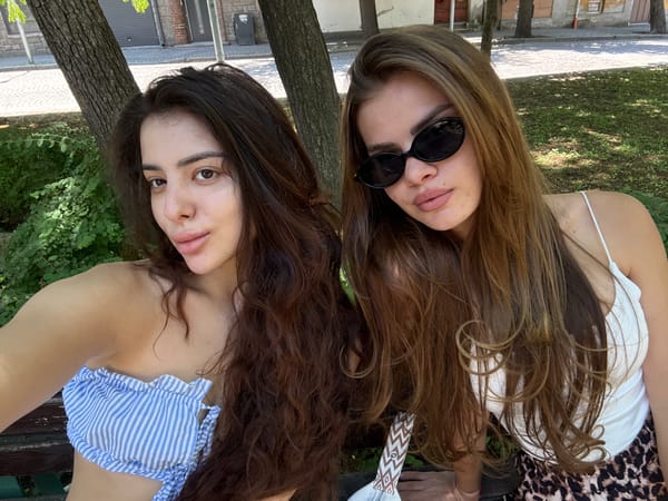 Two women spend morning taking selfies around Plovdiv