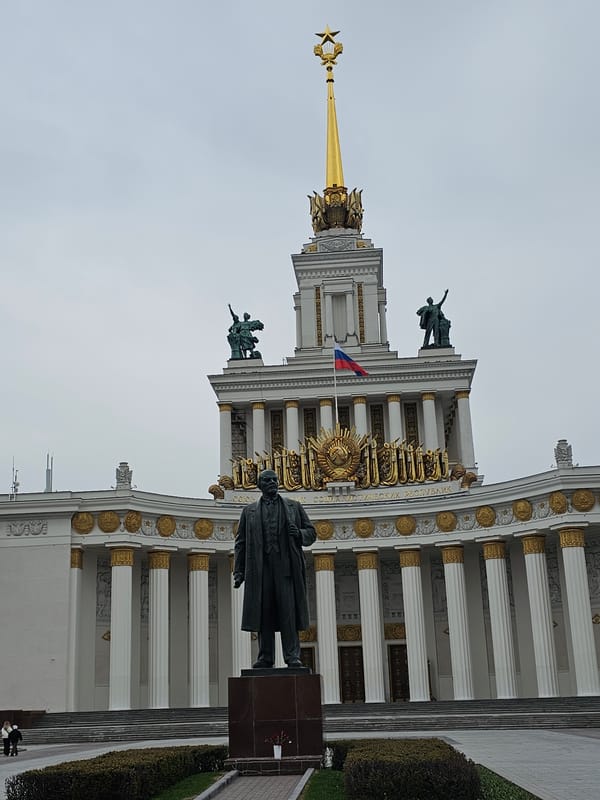 Tourist documents VDNKh landmarks and Friendship fountain in Moscow
