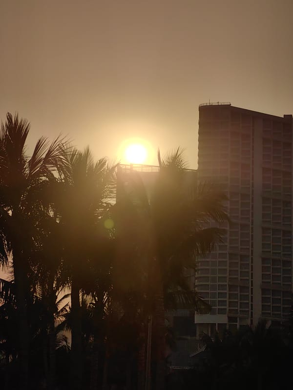 Sunset scenes documented across Bai Chay Ward, Vietnam