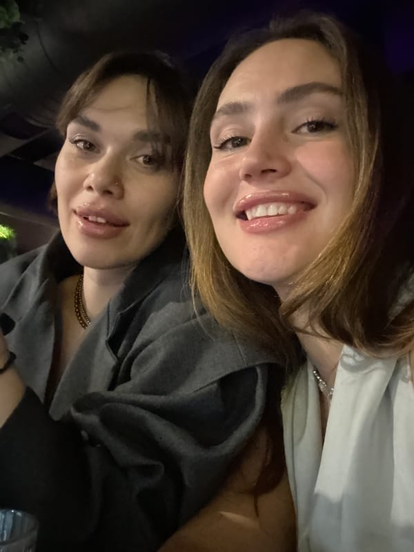 Women enjoy casual evening out at Surgut bar