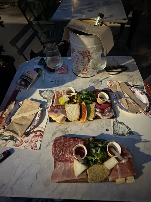 Charcuterie boards and a night out in Milan