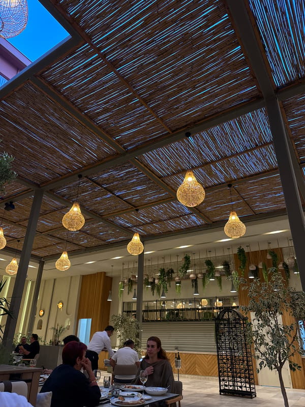 Restaurant meal documented in Kemer, Turkey