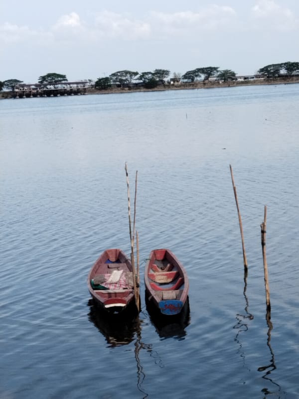 Traditional wooden boats spotted in Lhokseumawe waters