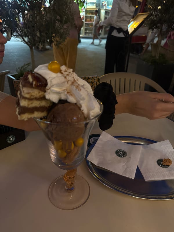 Summer evening street life and cafe stops in central Budapest