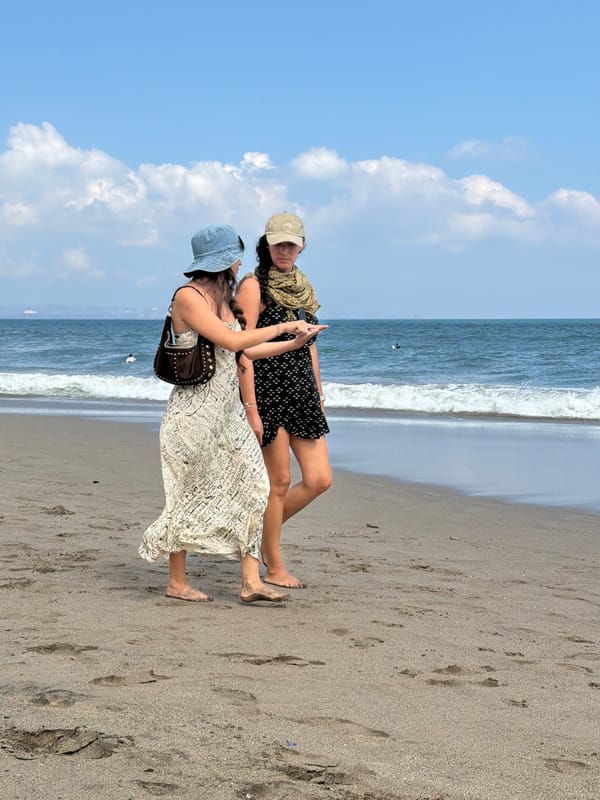 A relaxed morning on the beach in North Kuta, Bali