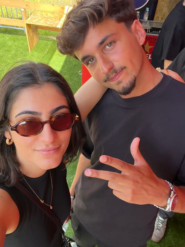 Couple Takes Selfies at Primavera Sound Porto Music Festival