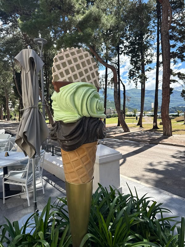 Morning leisure moments captured in Budva's outdoor spaces