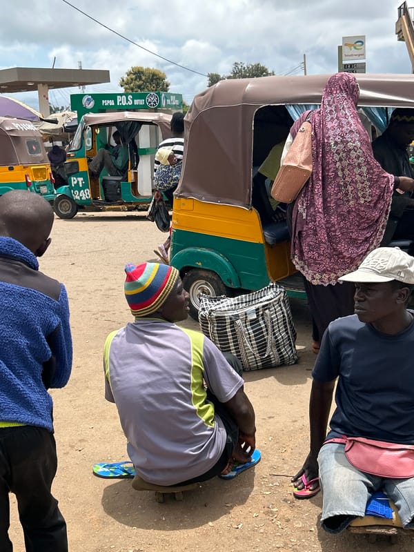 Street life in Bar Jirgi Summa, Nigeria — vendors, riders, workers