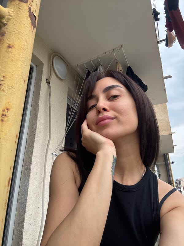 Selfie session in a Tbilisi apartment, June 2026