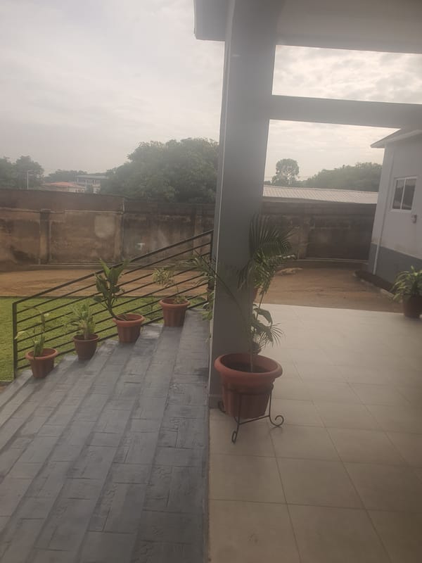 Quiet morning inside a Jos home, inside and out