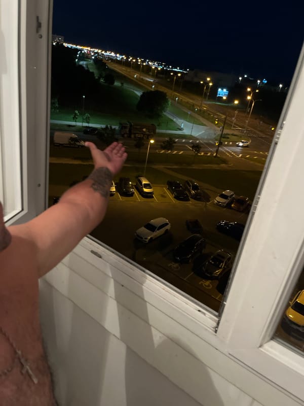 Night-time Minsk: parking lot views and poker tattoo close-ups