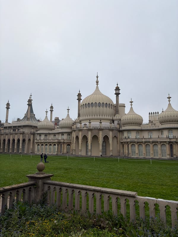 Royal Pavilion Brighton photographed from multiple angles Sunday evening