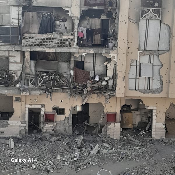 Aerial documentation captures widespread structural damage in Khan Yunis