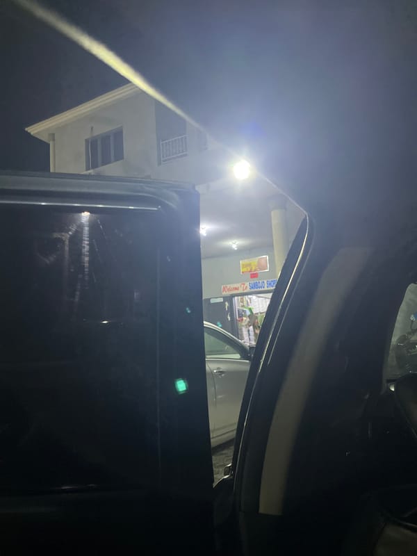 Evening shopping documentation across multiple Jalingo Nigeria retail establishments