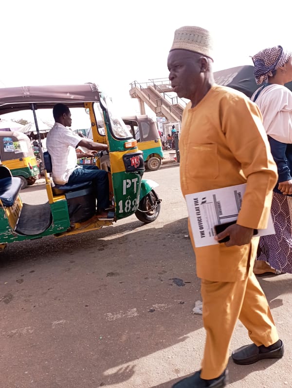 Morning street life documented in Jos, Nigeria auto-rickshaw area