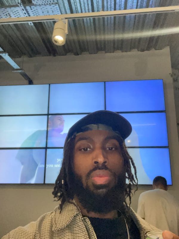 London indoor venue captures apples, clothing displays, art