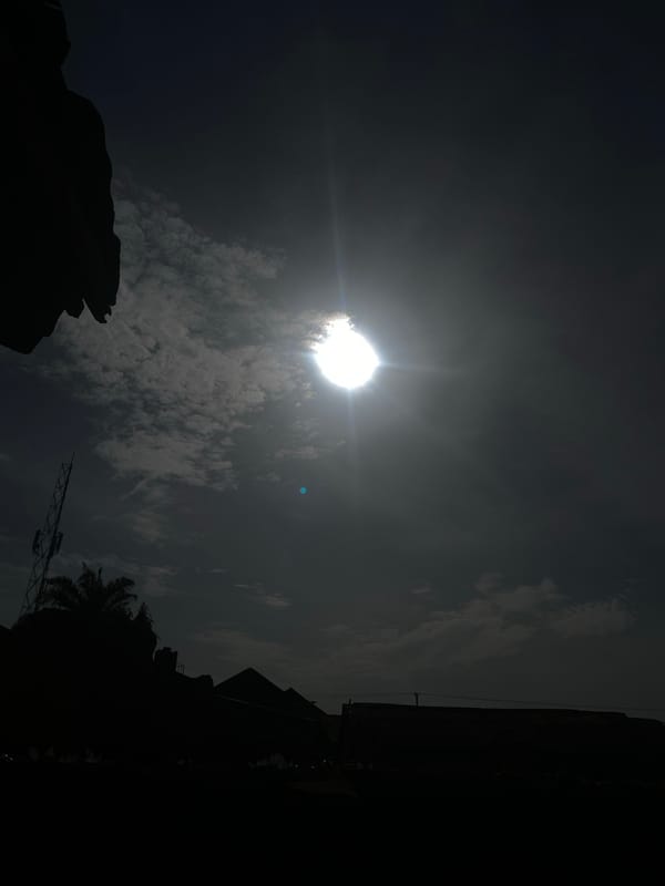 Bright morning sunlight documented through clouds in Barden Yana