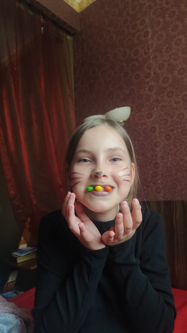 Woman's morning routine documented in Chaikovsky, Russia