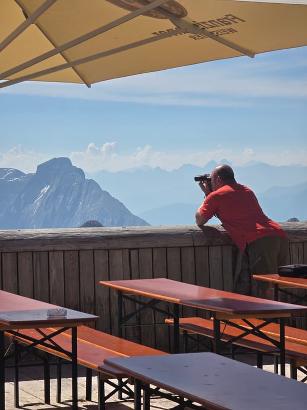 Alpine summit viewpoint on a clear morning in Garmisch-Partenkirchen