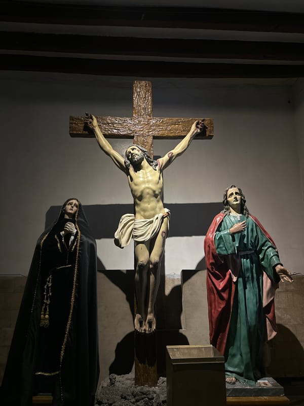 Religious artwork documented at Mexico City church