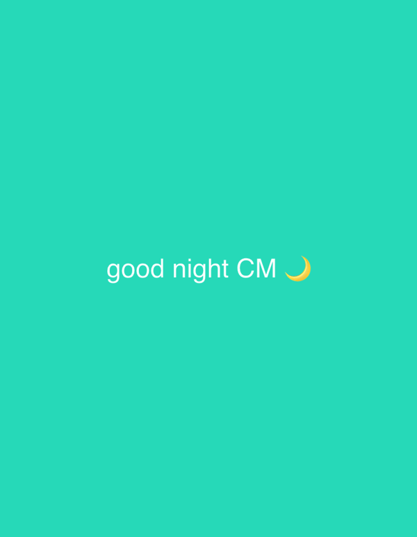 Good night message with moon emoji posted in Russia