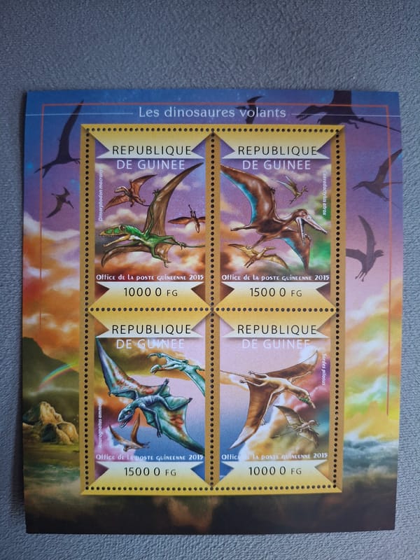 Guinea wildlife stamps examined in Pleven, Bulgaria