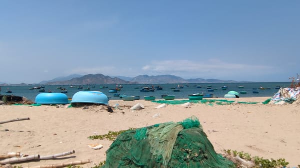 Morning coastal scenes captured at Phan Rang fishing village