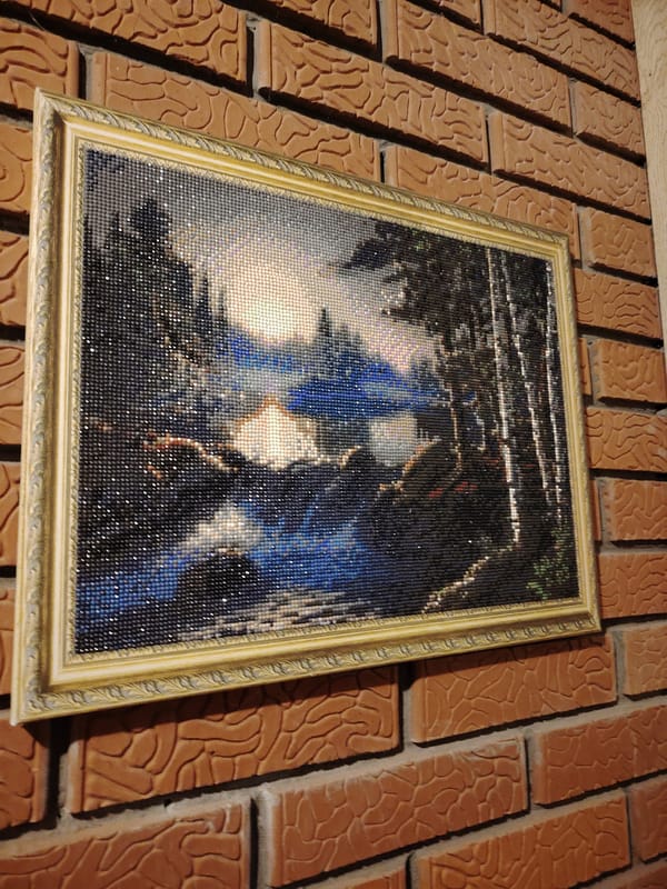 Family documents evening home life in Noviy, Russia