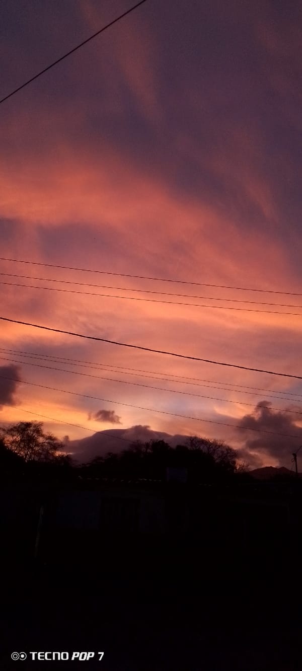 Sunset documented through 30 photos in Altagracia, Venezuela
