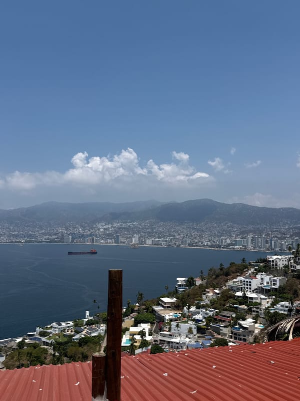 Coastal residential scenes documented in Acapulco, Mexico
