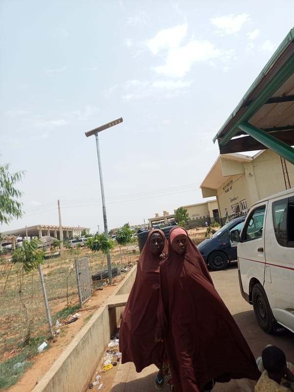 Morning rush hour activity at Gombe transport terminal