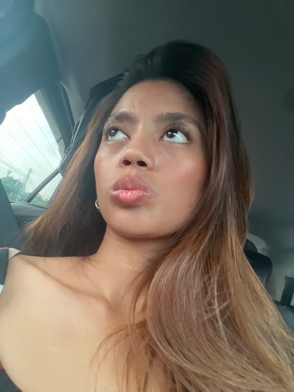 Selfie series inside a parked car in Panabo City