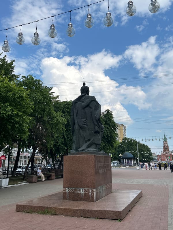 Family amusement park visit in Yoshkar-Ola, Russia