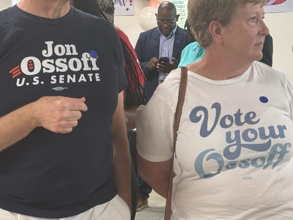 Jon Ossoff campaign event draws supporters in Decatur, Georgia