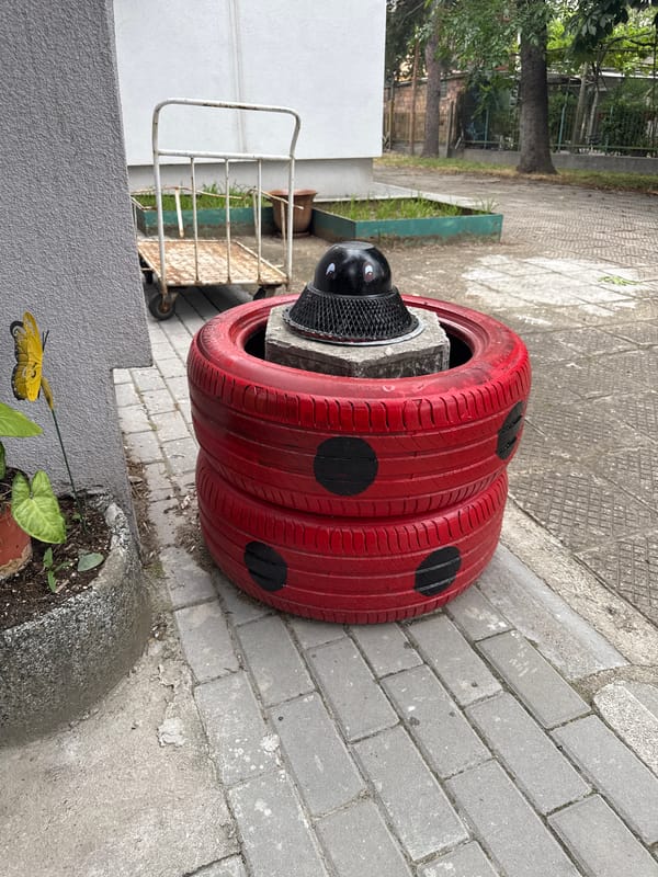 Afternoon at a Plovdiv playground, June 2026