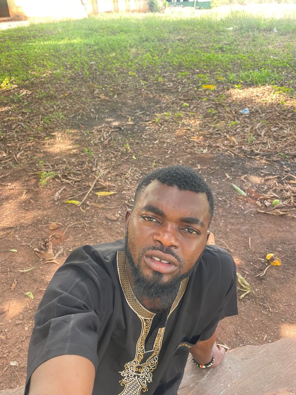 Man takes selfie outdoors in Ogbe, Nigeria