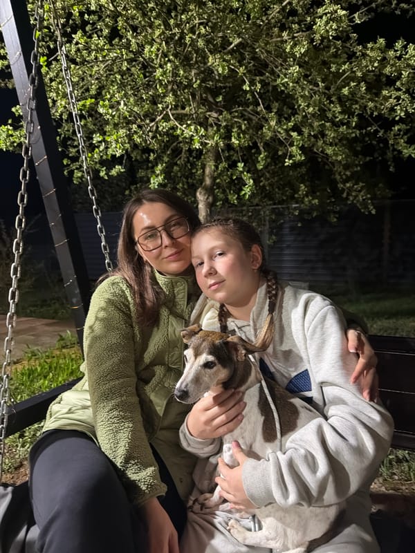 Family moments with dog documented in Markovo, Russia