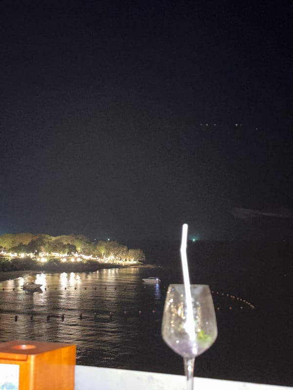 Nighttime dining scene captured at Pattaya waterfront restaurant