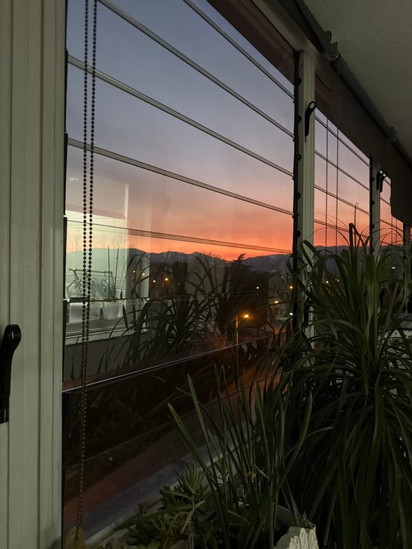 Sunset observed across Vila Real, Portugal from multiple viewpoints