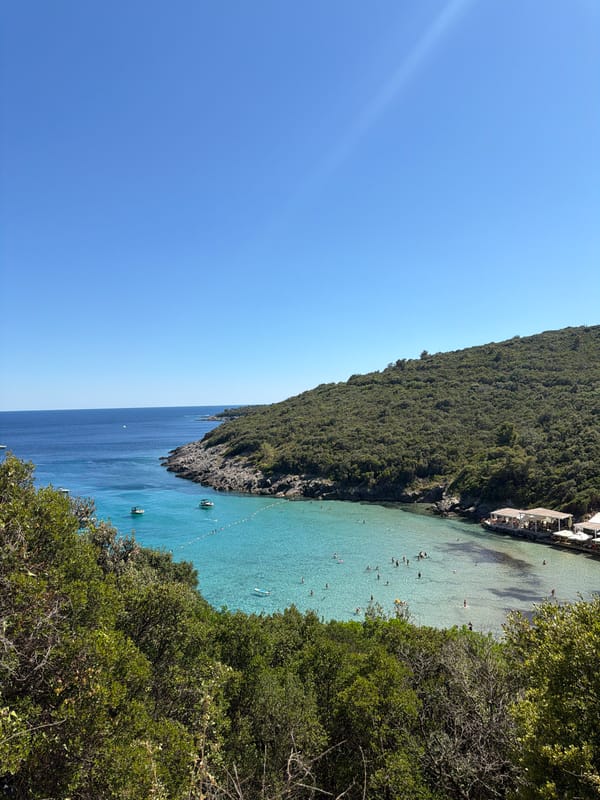 Sunny afternoon on Montenegro's Adriatic coast near Dubraljevina