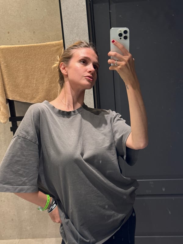 Woman takes series of selfies in Yerevan apartment