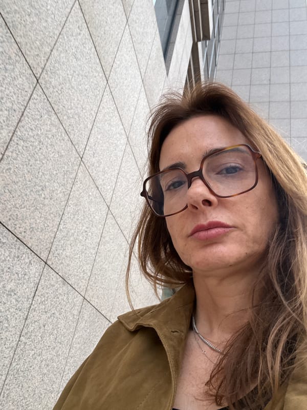 Woman takes selfie in Lisbon, Portugal